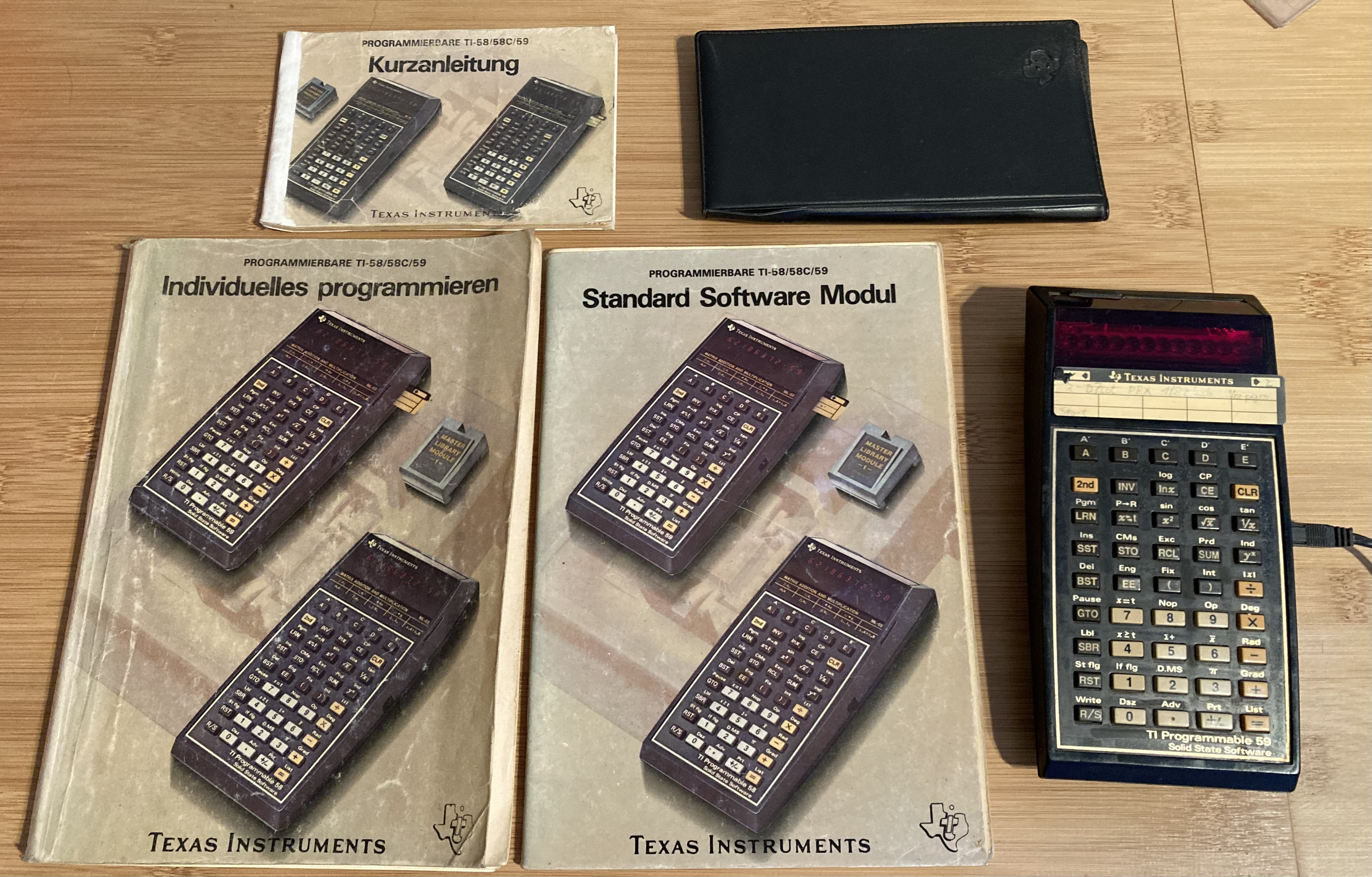 TI-59 und Handbücher